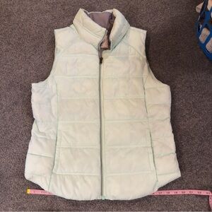 Light Mint Quilted Puffer Vest SO Size Large